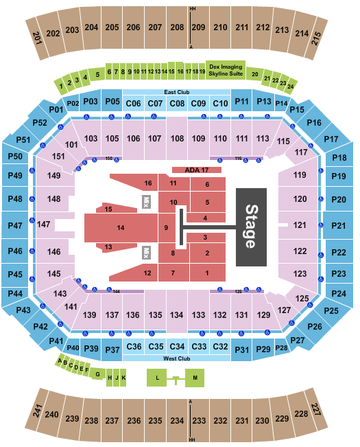 Camping World Stadium Post Malone Seating Chart